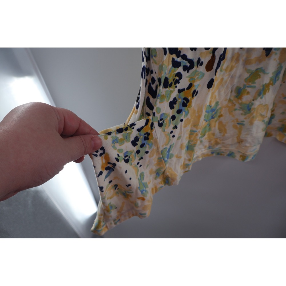 LOGO Lori Goldstein 2X Floral Tunic Top Rayon‎ Spandex Pockets Plus - Picture 3 of 5
